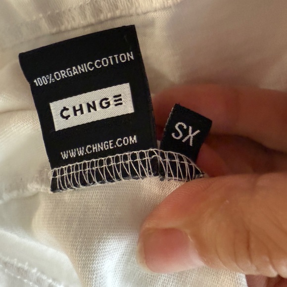 CHNGE White Embroidered Feminism Women's Rights Tee - XS - Picture 7 of 8